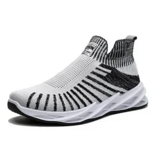 Holterdesigns Men'S Fashion Mesh Breathable Lightweight Stripe Sneakers