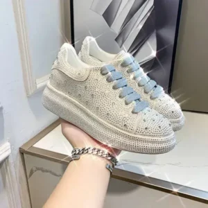 Holterdesigns Casual Rhinestone Platform Sneakers