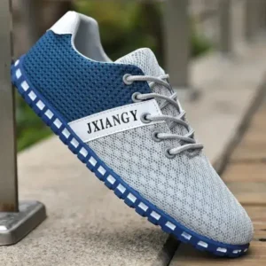 Holterdesigns Men Casual Color Matching Breathable Mesh Flat Shoes