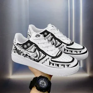 Holterdesigns Men Fashion Graffiti Breathable Sneakers