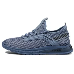 Holterdesigns Men Casual Breathable Hollow Mesh Soft Sole Sports Shoes