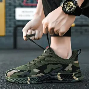 Holterdesigns Men'S Casual Mesh Breathable Camouflage Sneakers