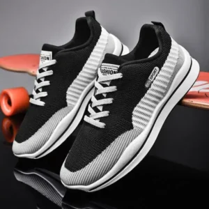 Holterdesigns Men'S Casual Color-Block Mesh Breathable Soft-Soled Sneakers