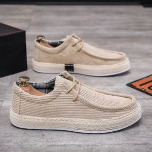 Holterdesigns Men'S Fashion Breathable Stripe Canvas Shoes